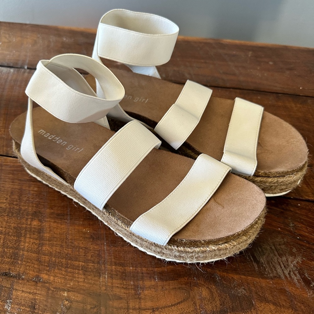 Madden Girl white strappy sandal